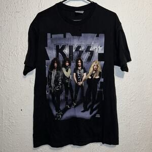 Vintage 1992 Kiss Revenge Tour Rock Band Hanes Double Sided Concert Shirt L USA
